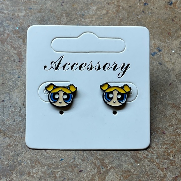 The Powerpuff Girls Jewelry The Powerpuff Girls Bubbles Earrings Poshmark